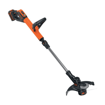 BLACK & DECKER STC1820PC-QW - Cortabordes sin cable de 18 V, Ancho de corte 28 cm, 2 velocidades, Cabezal giratorio de 180°, Tubo telescópico y 2 mangos