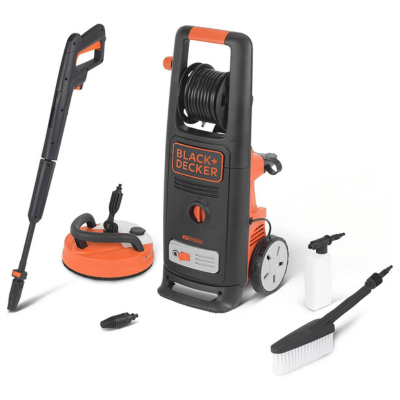 BLACK+DECKER Hidrolimpiadora de Alta Presión con Patio Cleaner y Cepillo Fijo BXPW2200PE, Deluxe (2200 W, 150 bar, 440 l-h)