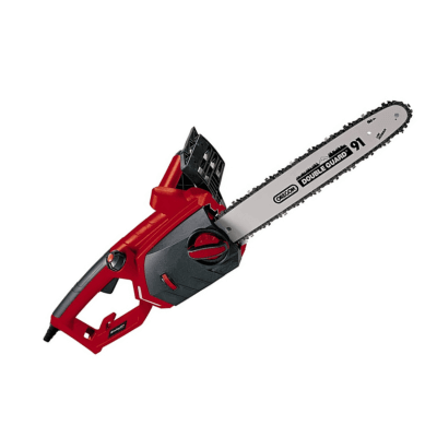 Einhell GE-EC 2240 - motosierra electrica (2200W, longitud de corte 37.5 cm, velocidad de corte 15ms, 7800 rpm, espada y cadena de calidad OREGON)