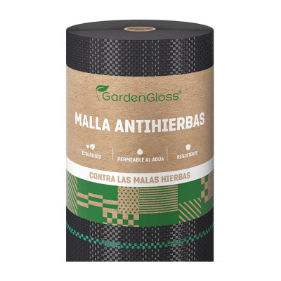 GardenGloss 50m² Malla Antihierbas 100g m² - Permeable al Agua y Estable a los Rayos UV - Geotextil Resistente al desgarro para Jardín - Tela Antihierba