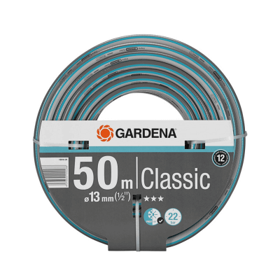 Gardena Classic - Manguera de jardín, 1-2 (13 mm de diámetro), 50m