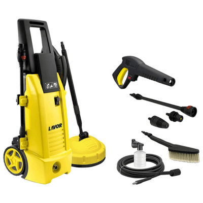 Lavor 8.092.0028C Hidrolimpiadora de Agua Fría Ninja Plus 130, 1800 W, 230 V, Amarillo