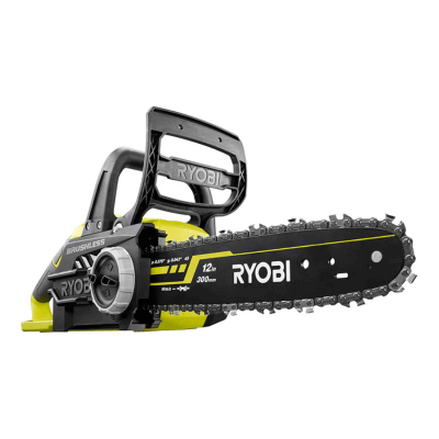 RYOBI - Motosierra Eléctrica sin cable a bateria 15 v ONE motosierra brushless - guia 30 cm - usos regulares y domésticos, pequeña poda, producción de lecha OCS1830