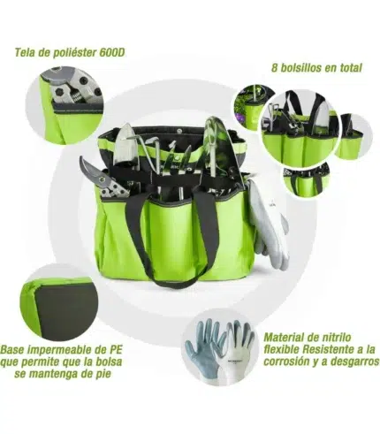 Juego de Herramientas para Jardín 8 Piezas
